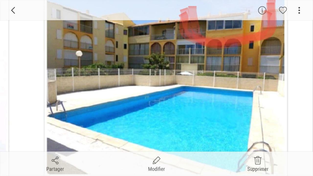 F3 Narbone-Plage Avec Solarium 250M De La Mer Vue Mer Et Clape Narbonne-Plage Extérieur photo